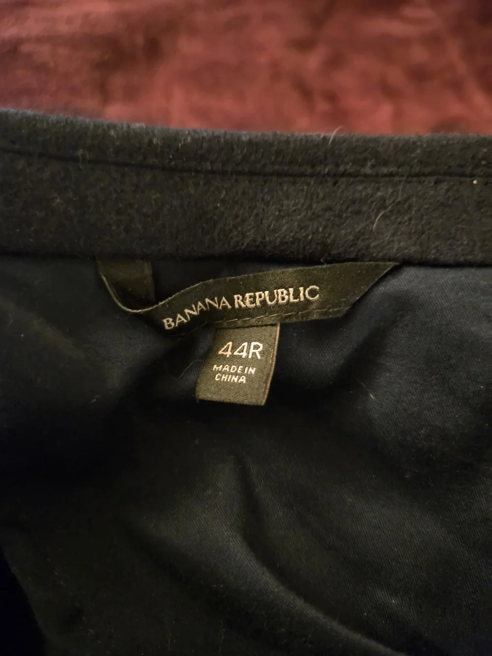 Banana Republic Slim Fit Wool Blazer coat 44R Dark navy